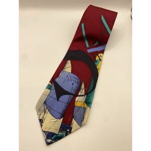 Vintage Polo Ralph Lauren Sailboat 100% Silk Hand Made Mens Neck Tie Made in USA